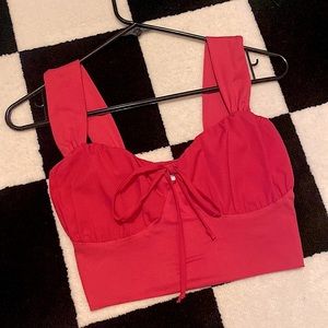 Pink Cropped Tank